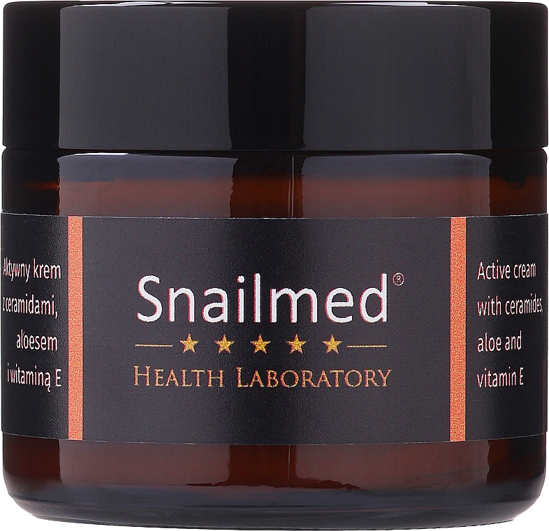 Nawilżający krem silnie odżywczy do twarzy z ceramidami, aloesem i witaminami - Snailmed Health Laboratory  — Zdjęcie N3