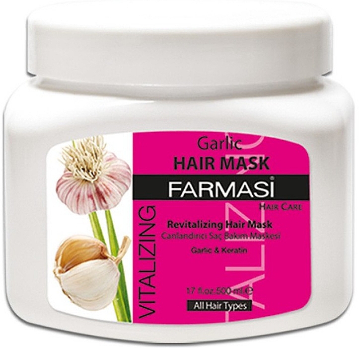 Kremowa maska do włosów z ekstraktem z czosnku - Farmasi Vitalizing Hair Care Cream — Zdjęcie N4