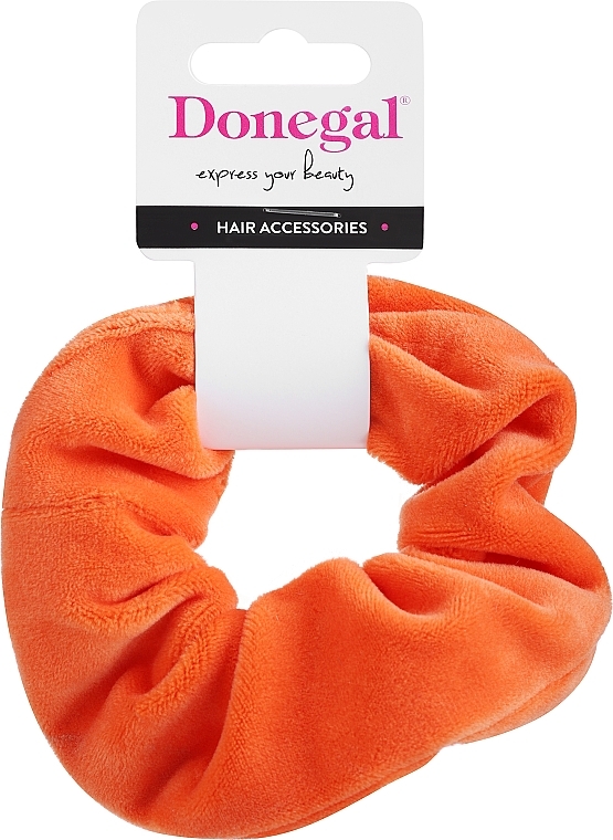 Gumka do włosów FA-5608, pomarańczowa - Donegal — Zdjęcie N1
