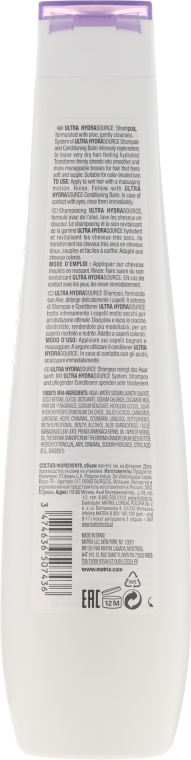 Nawilżający szampon do włosów bardzo suchych - Biolage Ultra Hydrasource Shampoo — Zdjęcie N2
