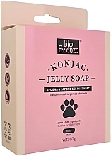Kup Zestaw - Bio Essenze Jelly Soap Rossa (sponge/1 pcs + soap/60 g)