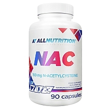 Suplement diety N-acetylo+L-cysteina - Allnutrition NAC 90 Caps — Zdjęcie N1