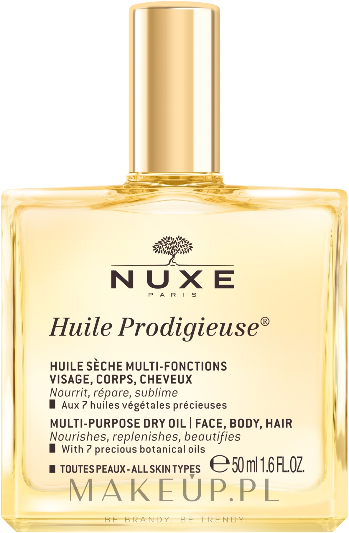 Suchy olejek do pielęgnacji twarzy, ciała i włosów - Nuxe Huile Prodigieuse Multi-Purpose Care Multi-Usage Dry Oil — Zdjęcie 50 ml
