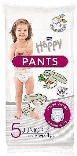 Pieluszki dziecięce Junior 11-18 kg, rozmiar 5, 1 sztuka - Bella Baby Happy Pants  — Zdjęcie N1