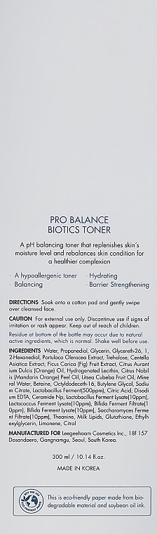 Probiotyczny tonik do twarzy - Dr.Ceuracle Pro Balance Biotics Toner — Zdjęcie N3