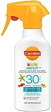 Mleczko w sprayu z filtrem przeciwsłonecznym dla dzieci - Carroten Kids Protect Suncare Face & Body Milk Spray SPF30 — Zdjęcie N1