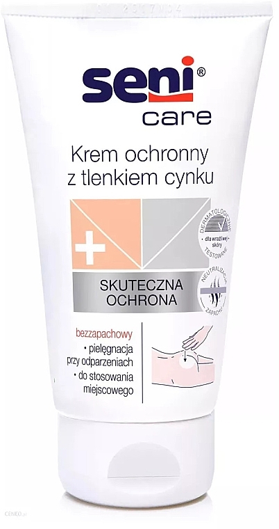 Krem ochronny z tlenkiem cynku - Seni Care Zinc Oxide Protective Cream — Zdjęcie N1