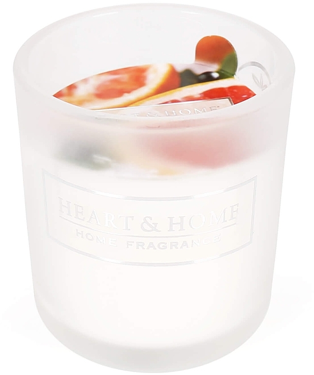 Aromatyczna świeca wotywna Świeży grejpfrut i czarna porzeczka - Heart & Home Fresh Grapefruit And Black Currant Votive Candle — Zdjęcie N1