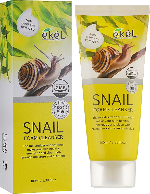 Oczyszczająca pianka z mucyną ślimaka - Ekel Snail Foam Cleanser