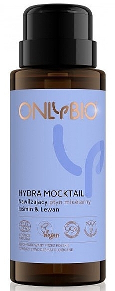 Nawilżający płyn micelarny Jaśmin i lewan - Only Bio Hydra Mocktail Jasmine & Lewan — Zdjęcie N1