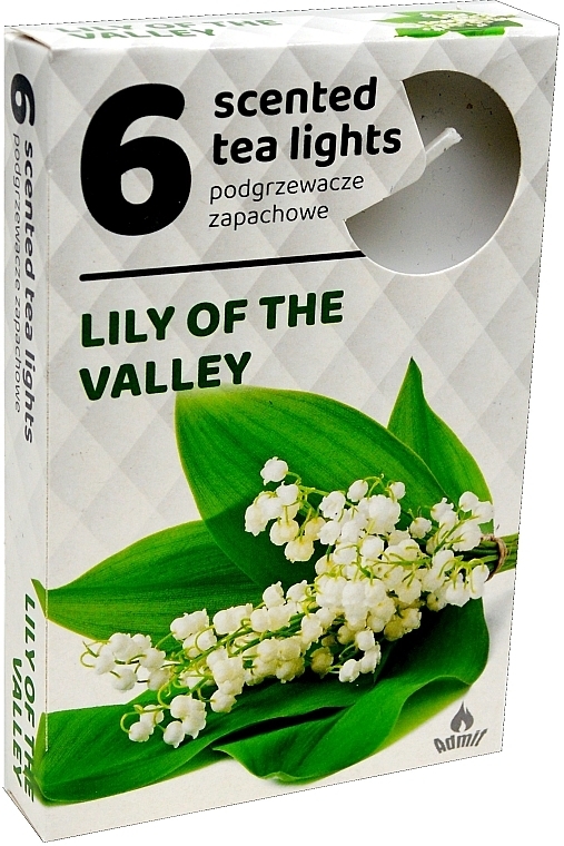 Podgrzewacze zapachowe tealight Konwalia, 6 szt. - Admit Scented Tea Light Lily Of The Valley — Zdjęcie N1