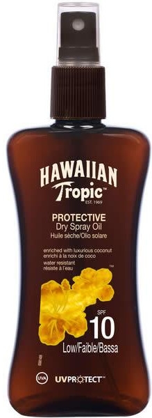 Suchy olejek do opalania - Hawaiian Tropic Protective Dry Spray Sun Oil SPF 10 — Zdjęcie N1