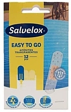 Kup Przezroczyste plastry opatrunkowe, 12 szt. - Salvelox Easy To Go Transparent 