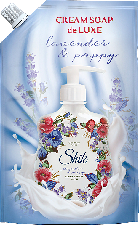 Kremowe mydło w płynie do rąk i ciała - Shik Lavender & Poppy Hand & Body Wash (doypack)