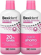 Kup Zestaw - Isdin Bexident Dientes Sensibles Colutorio Duo (mouthwash/2x500ml)