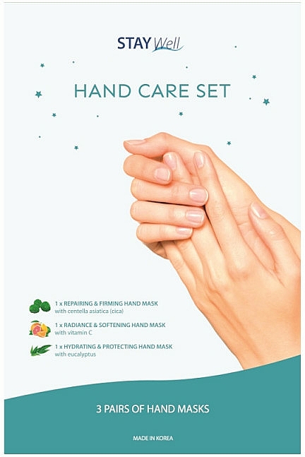 Zestaw - Stay Well Hand Care Set (h/mask/3x2szt) — Zdjęcie N1
