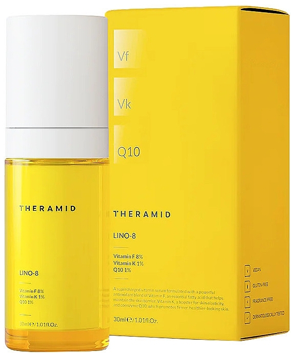 Antyoksydacyjne serum z witaminami do twarzy - Theramid Lino-8 — Zdjęcie N2