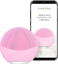 Szczoteczka soniczna do oczyszczania i masażu twarzy - Foreo Luna Mini 3 Facial Cleansing Brush Pearl Pink — Zdjęcie N4