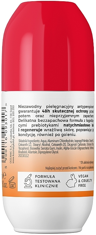 Dezodorant-antyperspirant - AA Help+ Prebiotic Roll-On Antyperspirant — Zdjęcie N2