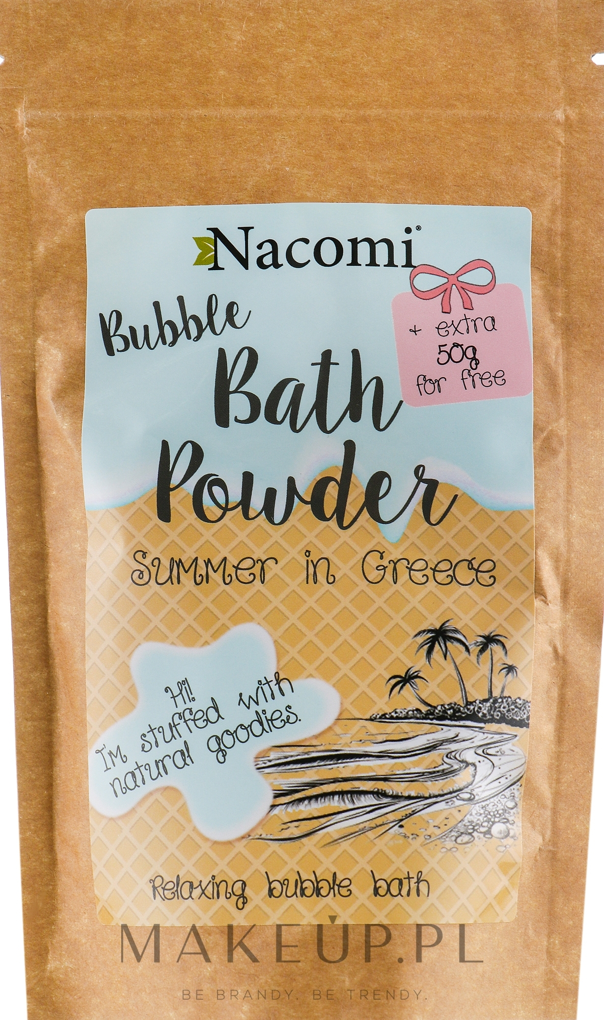 Puder do kąpieli Greckie lato - Nacomi Summer In Greece Bath Powder — Zdjęcie 150 g