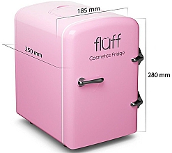 Lodówka na kosmetyki, różowa - Fluff Cosmetic Fridge — Zdjęcie N2