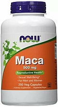 Suplement diety Maca, 500 mg - Now Foods Maca Veg Capsules — Zdjęcie N1