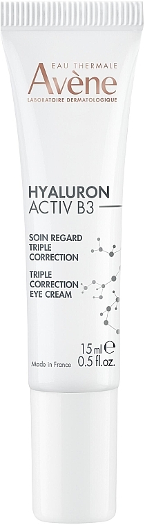 Krem pod oczy o potrójnym działaniu korygującym - Avene Hyaluron Activ B3 Triple Correction Eye Cream — Zdjęcie N1