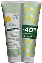 Zestaw - Klorane Bebe Diaper Change Cream Duo (b/cr/2x100ml) — Zdjęcie N1