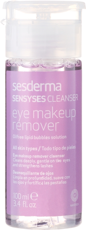 Bezolejowy płyn do demakijażu oczu - Sesderma Laboratories Sensyses Cleanser MakeUp Remover For Eyes — Zdjęcie N1
