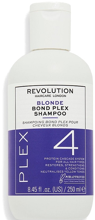 Keratynowy szampon do włosów - Revolution Haircare Plex 4 Blonde Bond Plex Shampoo — Zdjęcie N1