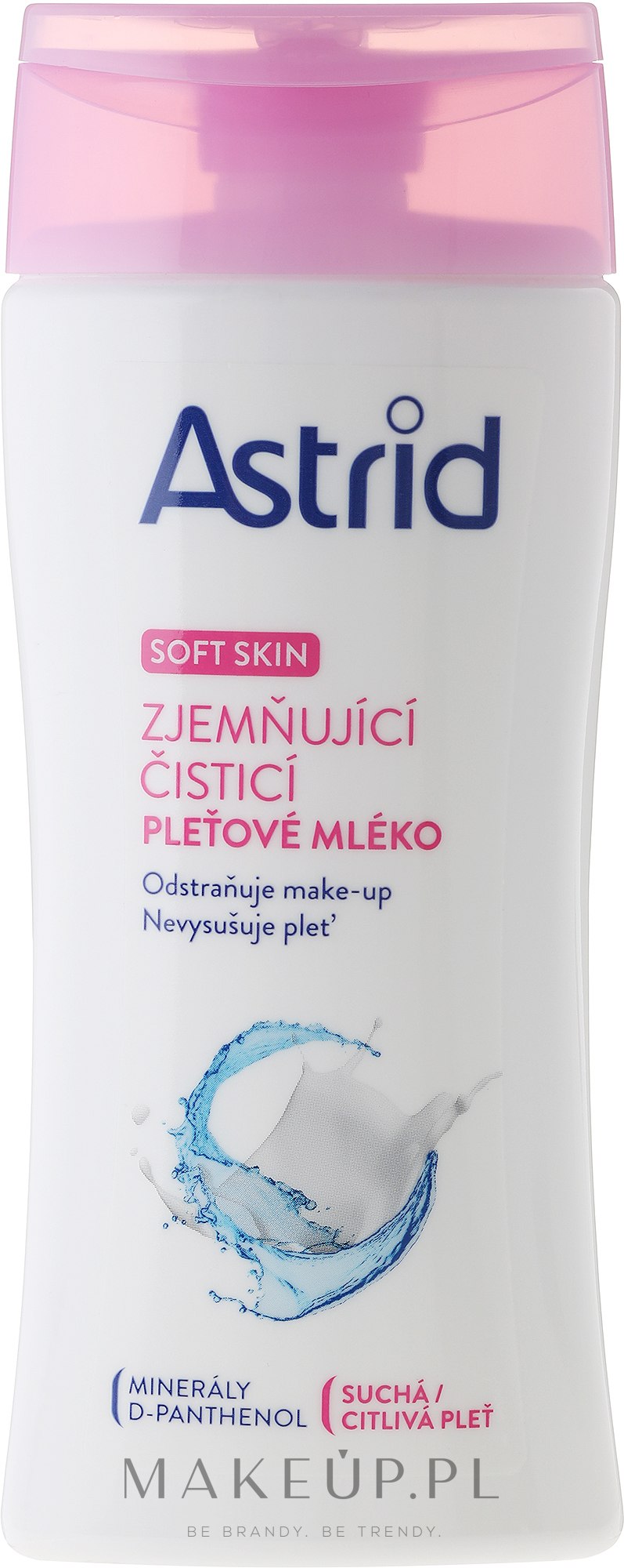 Kojące mleczko oczyszczające do cery suchej - Astrid Soft Skin — Zdjęcie 200 ml