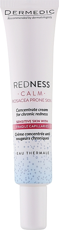 Krem-koncentrat do skóry z trądzikiem różowatym - Dermedic Redness Calm Concentrate Cream For Chronic Redness — Zdjęcie N1