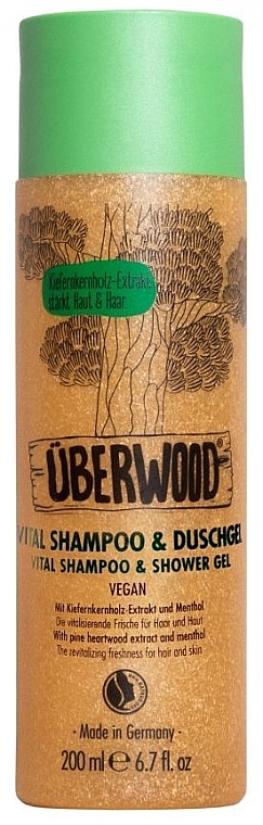 Szampon i żel pod prysznic 2 w 1 - Uberwood Vital Shampoo & Shower Gel — Zdjęcie N1