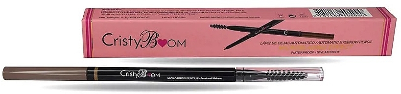 Wodoodporny ołówek do brwi - Cristyboom Cosmetics Microblanding Effect Waterproof Eyebrow Pencil — Zdjęcie N1