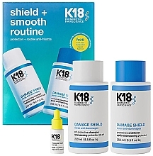 Kup Zestaw Shield + Smooth Routine - K18 Hair Biomimetic Hairscience (shmp/250ml + cond/250ml + oil/10ml)