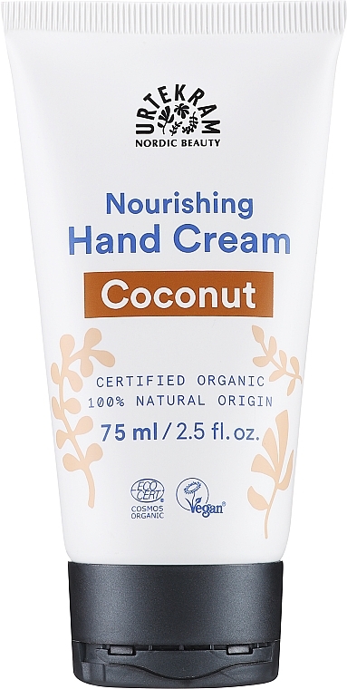Organiczny odżywczy krem do rąk do skóry normalnej Kokos - Urtekram Coconut Hand Cream Organic