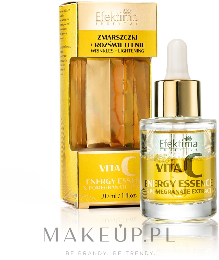 Dwufazowe serum do twarzy - Efektima Instytut Vita C Energy Essence & Pomegranate Extract — Zdjęcie 30 ml