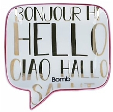 Kup Mydelniczka - Bomb Cosmetics Soap Dish Hello All Language