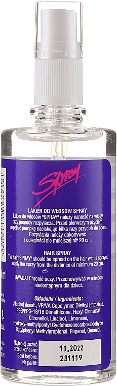 Lakier do włosów z atomizerem - Synteza Spray Hair — Zdjęcie N2