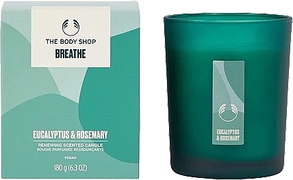 Świeca zapachowa Breathe - The Body Shop Breathe Eucalyptus & Rosemary Renewing Scented Candle  — Zdjęcie N1