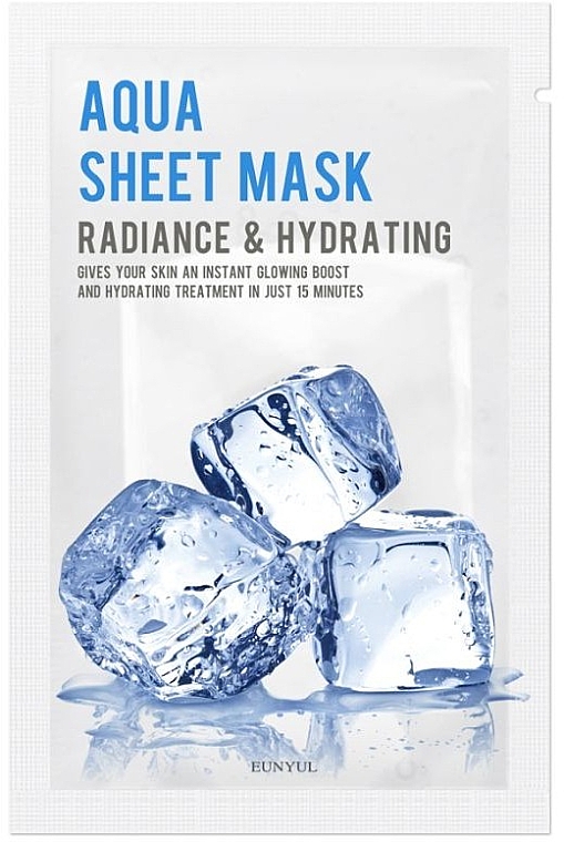 Nawadniająca maska w płachcie do twarzy z kwasem hialuronowym - Eunyul Purity Aqua Sheet Mask — Zdjęcie N1