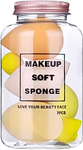 Kup Zestaw gąbek do makijażu, żółty - Make-Up Studio