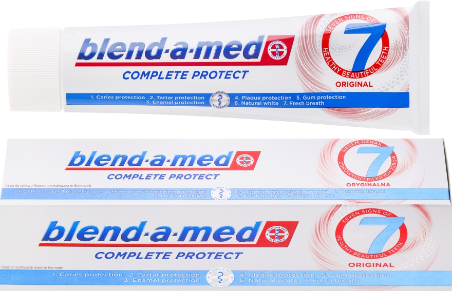 Pasta do zębów - Blend-a-med Complete Protect 7 Original — Zdjęcie N1