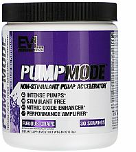 Kup Suplement diety - EVLution Nutrition PumpMode Non-Stimulant Pump Accelerator Furious Grape