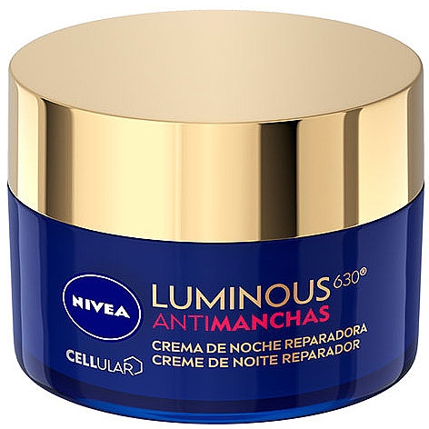 Naprawczy krem na noc przeciw plamom pigmentacyjnym - Nivea Cellular Luminous 630 Anti-Stain Repairing Night Cream — Zdjęcie N2