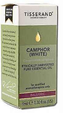 Olejek eteryczny z białej kamfory - Tisserand Aromatherapy Camphor White Organic Pure Essential Oil — Zdjęcie N1