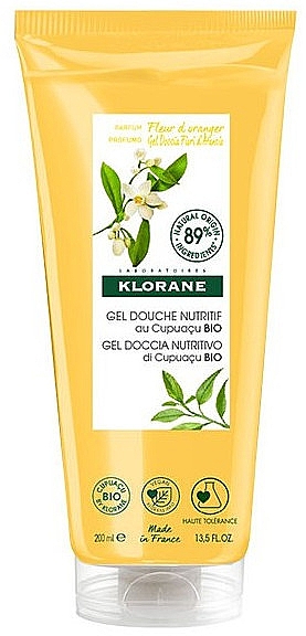 Żel pod prysznic z organicznym kwiatem pomarańczy	 - Klorane Nutrition Shower Gel With Organic Orange Blossom Cupuacu — Zdjęcie N1