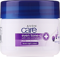 Krem do twarzy na noc - Avon Care Even Tone-C Facial Night Cream — Zdjęcie N1