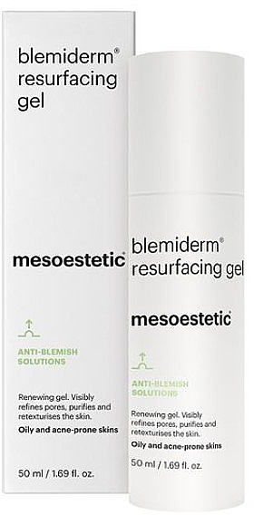 Odnawiający i odbudowujący żel do cery mieszanej, tłustej i trądzikowej - Mesoestetic Blemiderm Resurfacing Gel — Zdjęcie N1