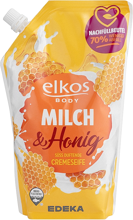 Mydło w płynie z ekstraktami z mleka i miodu - Elkos Body Soap (uzupełnienie) — Zdjęcie N1